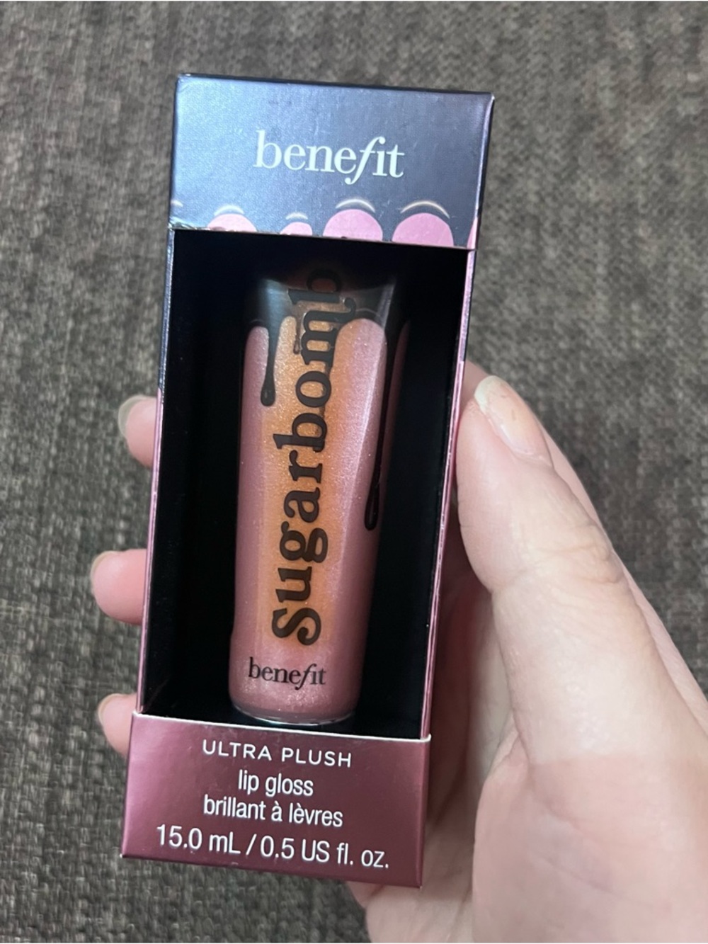 Benefit Cosmetics Ultra Plush Lip Gloss Sugarbomb full size July sale